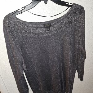 Worthington Glittery Gray Sweater